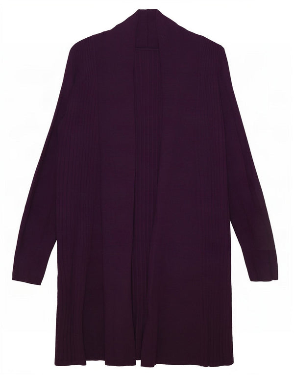 Marks & Spencer Pull cardigan ouvert long pour femme UK 16 Large Violet