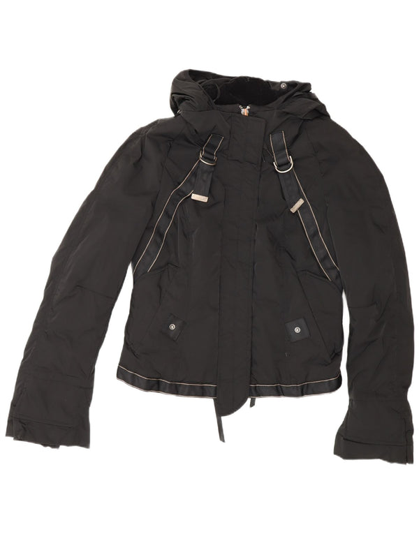 Marithe François Girbaud Veste matelassée à capuche pour femme IT 42 Medium Noir