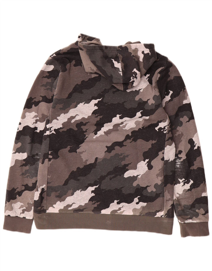 ADIDAS Pull à capuche graphique pour garçon 13-14 ans Marron Camouflage Coton