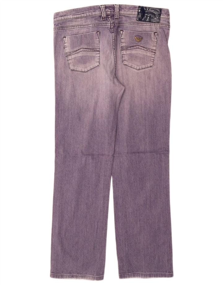 ARMANI Femme Jean Droit W32 L29 Violet Coton
