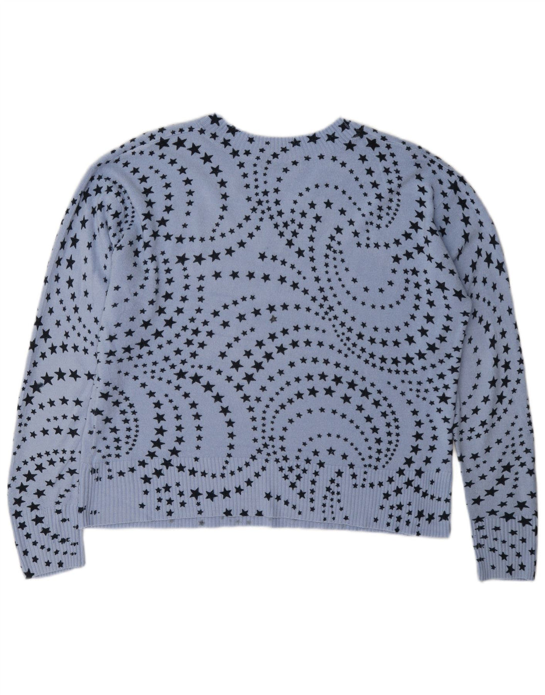 Marks & Spencer Pull col en V pour femme UK 16 Large Bleu