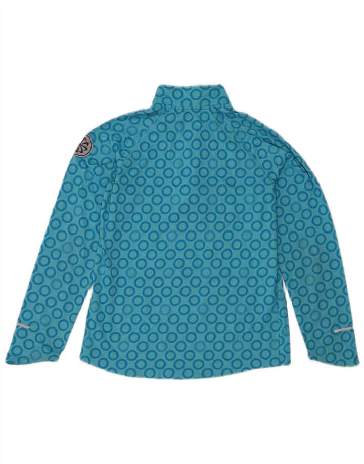 Nike Haut de survêtement à col zippé pour fille 13-14 ans XL Bleu géométrique