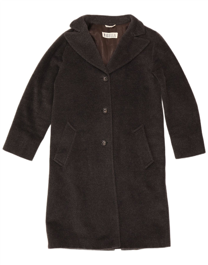 Marella Manteau surdimensionné pour femme UK 8 Petite laine grise