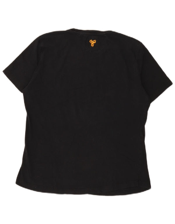 Jack Wolfskin T-Shirt Femme Top UK 14 Large Noir