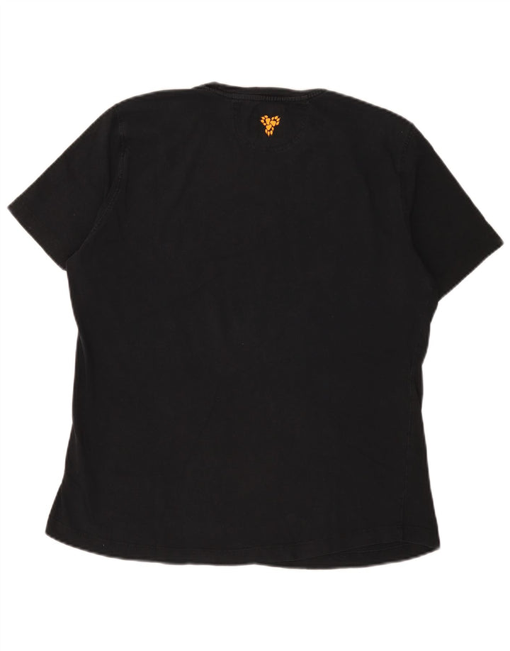 Jack Wolfskin T-Shirt Femme Top UK 14 Large Noir