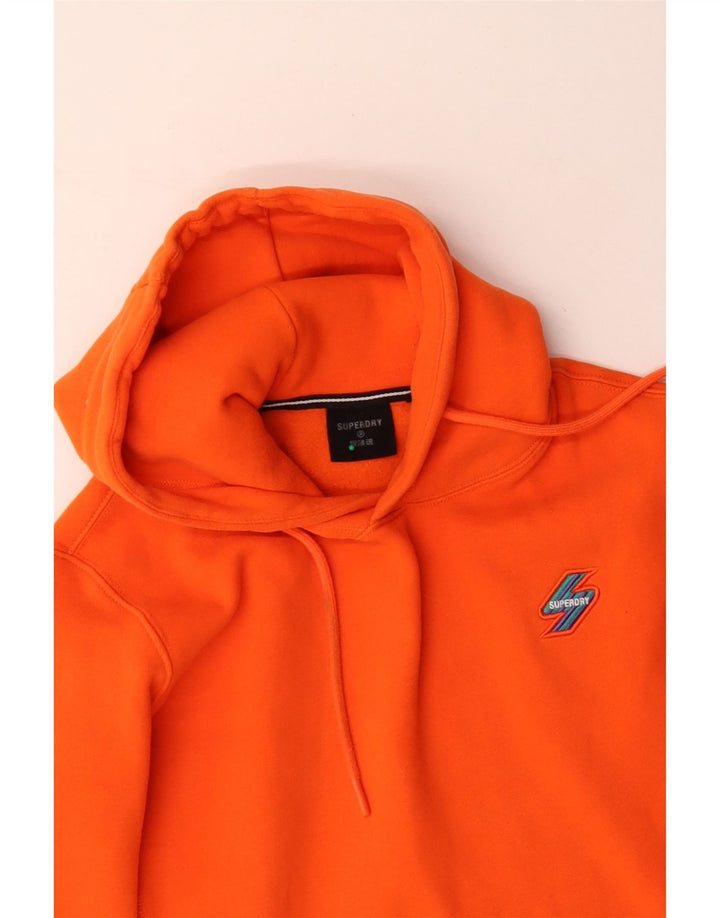 SUPERDRY Pull à capuche pour homme en coton orange moyen