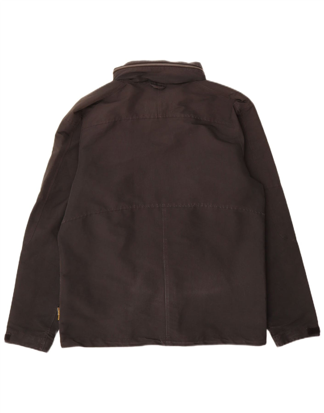Jack Wolfskin Veste de pluie à capuche pour homme UK 36/38 Medium Noir Polyester
