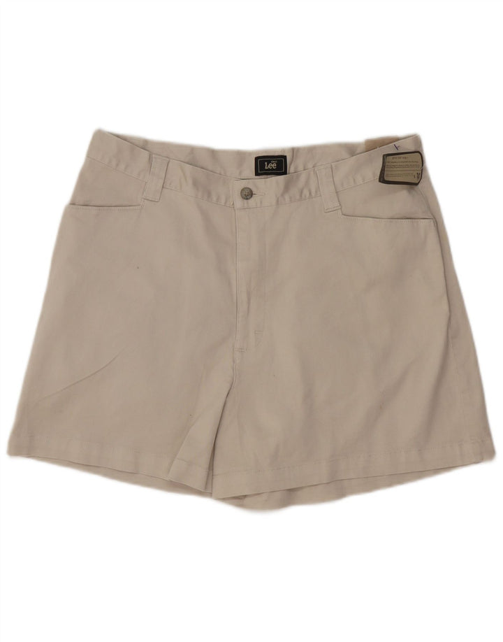 LEE Short décontracté pour femme US 16 2XL W34 Gris Coton