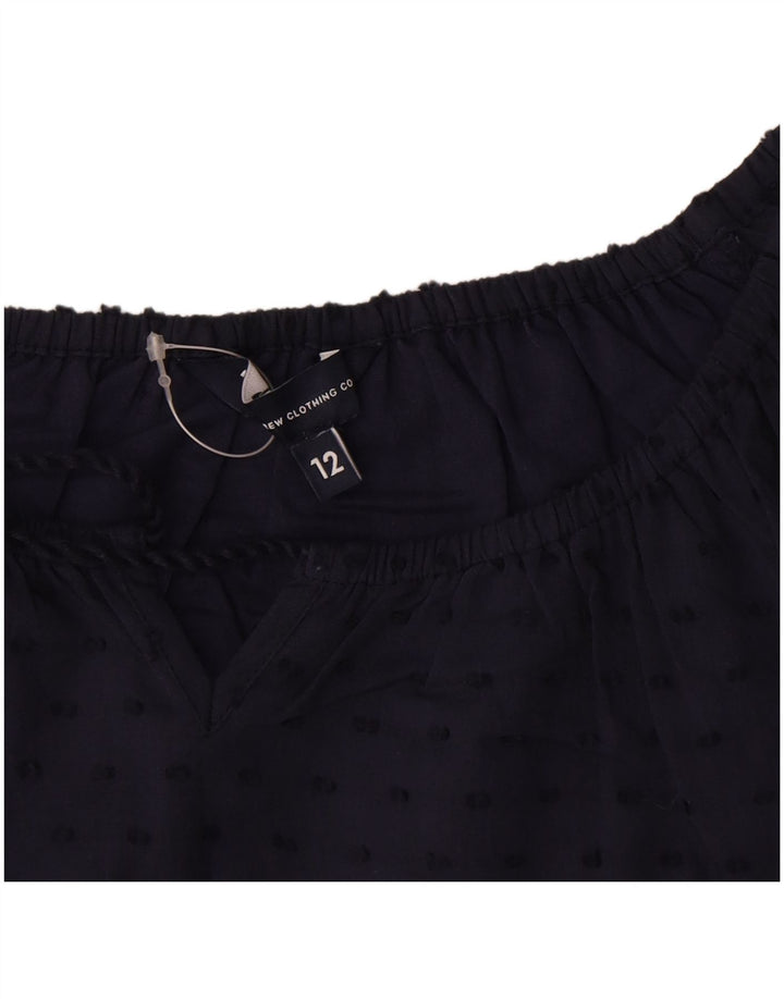 Crew Clothing Robe droite pour femme UK 12 Bleu marine moyen à pois
