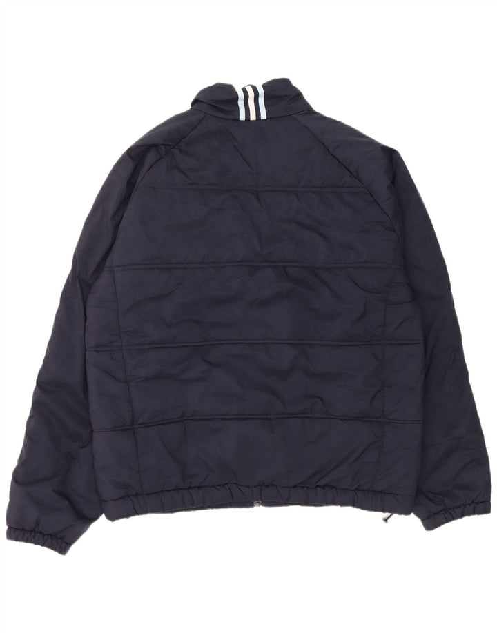 Adidas Veste rembourrée pour homme UK 42 XL Bleu marine Polyester