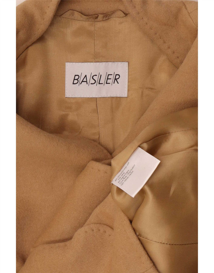 Basler Veste blazer à 6 boutons pour femme UK 12 Laine vierge beige moyen classique