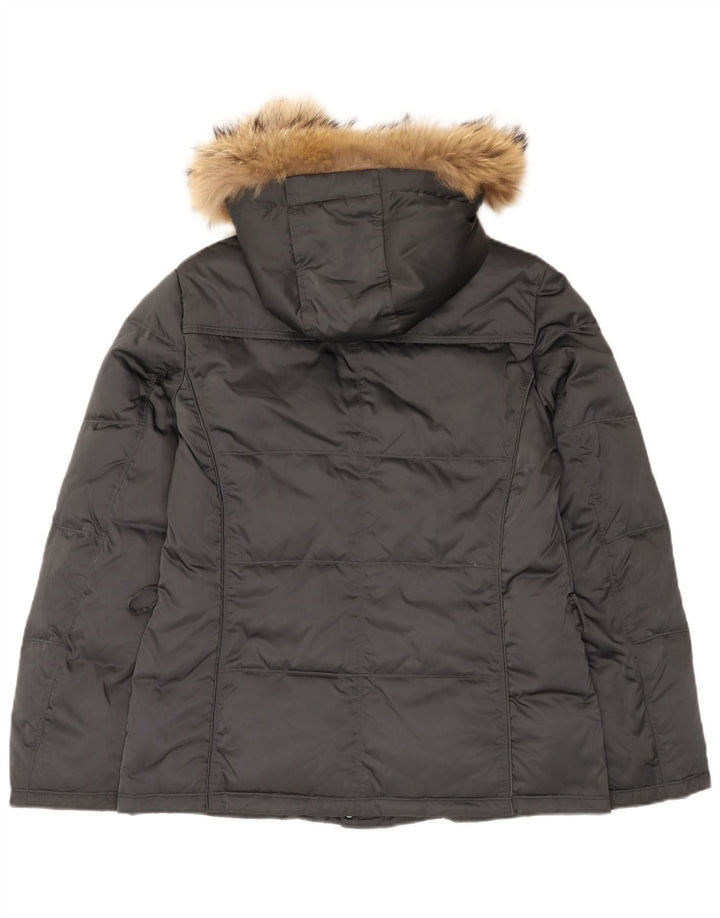 Geox Veste matelassée à capuche Respira pour femme UK 14 Large Gris