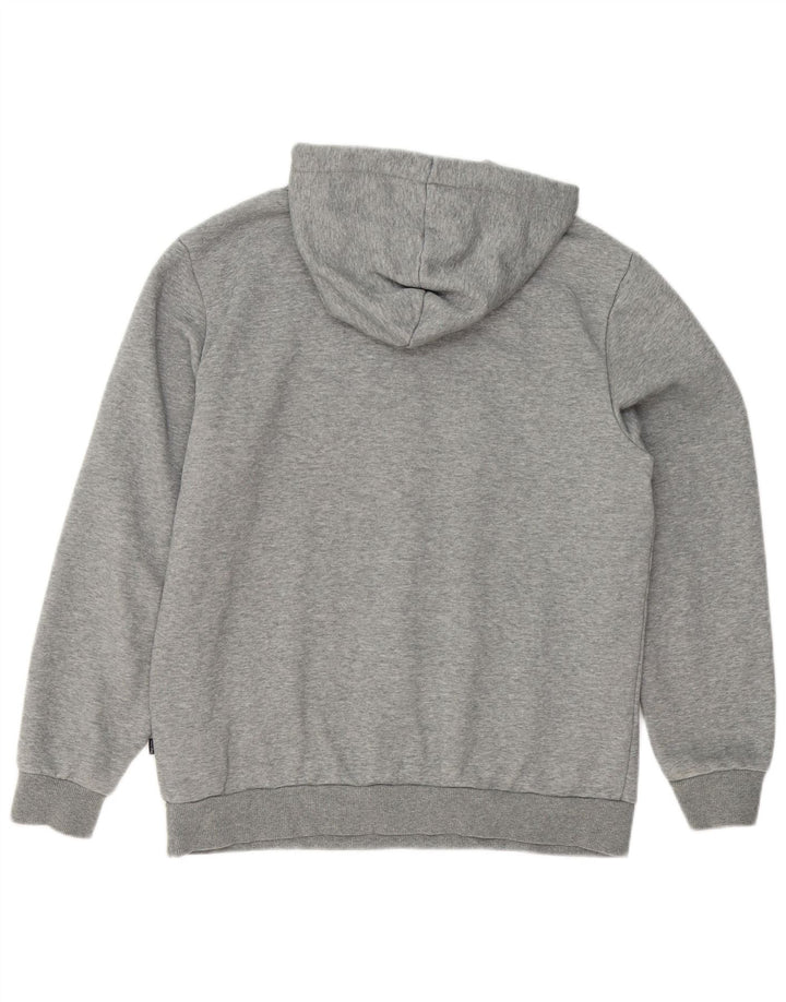 Puma Pull à Capuche Graphique Homme Gris Moyen Moucheté Coton