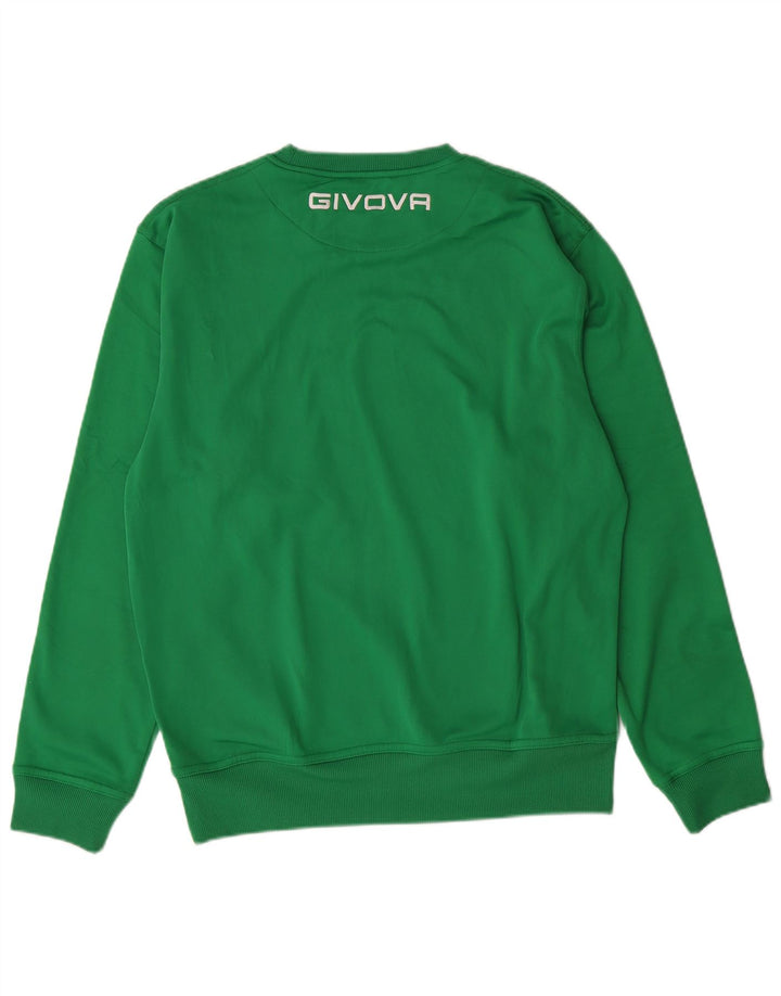GIVOVA Sweat-Shirt Graphique Homme Vert Moyen Polyester
