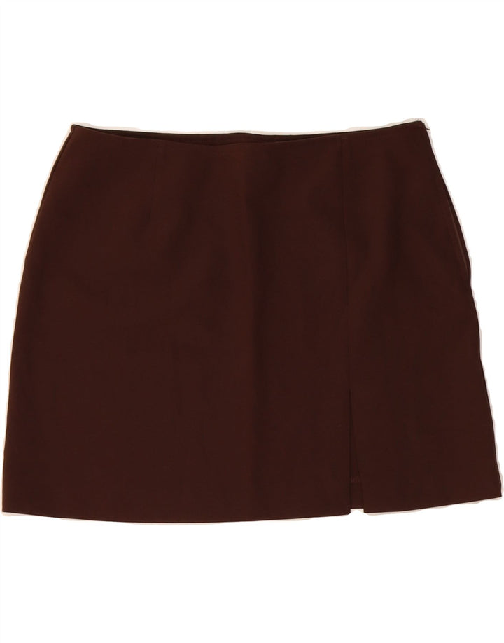 BENETTON Womens Mini Skirt IT 46 Large W32  Brown Polyester Vintage Benetton and Second-Hand Benetton from Messina Hembry 