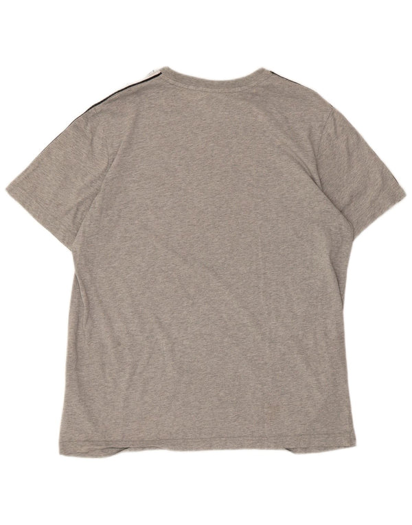 Nike T-shirt graphique pour femme UK 16 Grand coton moucheté gris