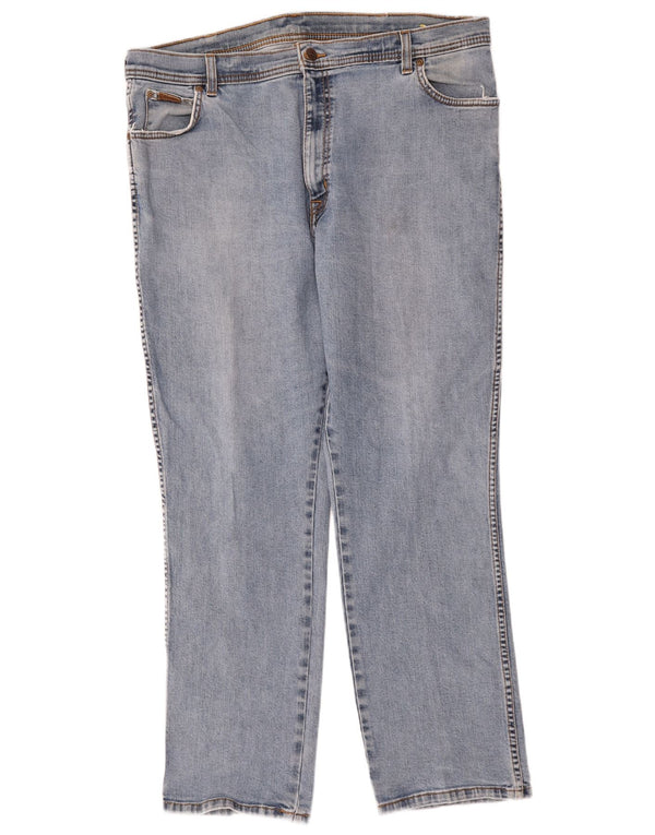 Wrangler Jean Droit Texas Stretch Homme W40 L30 Bleu Coton