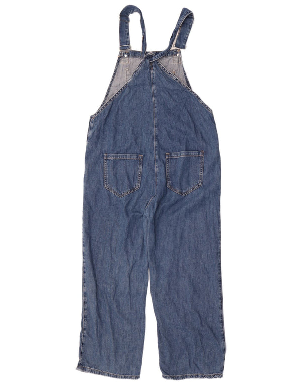 Zara Femme Salopette Jeans Large W30 L25 Bleu Coton