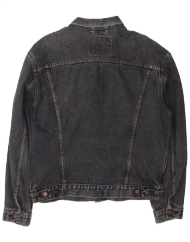 Levi's Veste en jean pour homme UK 40 Large Gris Coton