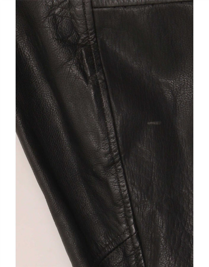Alan Gordon Veste bomber en cuir pour homme UK 38 Medium Noir