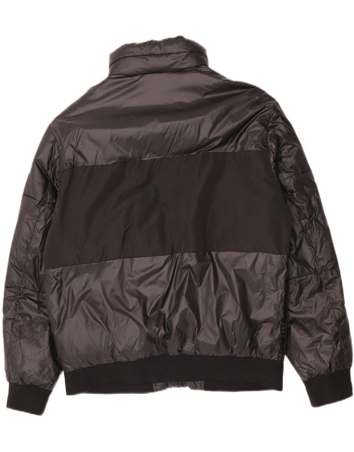 Dkny Veste matelassée graphique pour homme UK 38 Nylon color block noir moyen