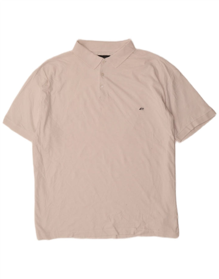 French Connection Polo Homme 2XL Blanc Coton