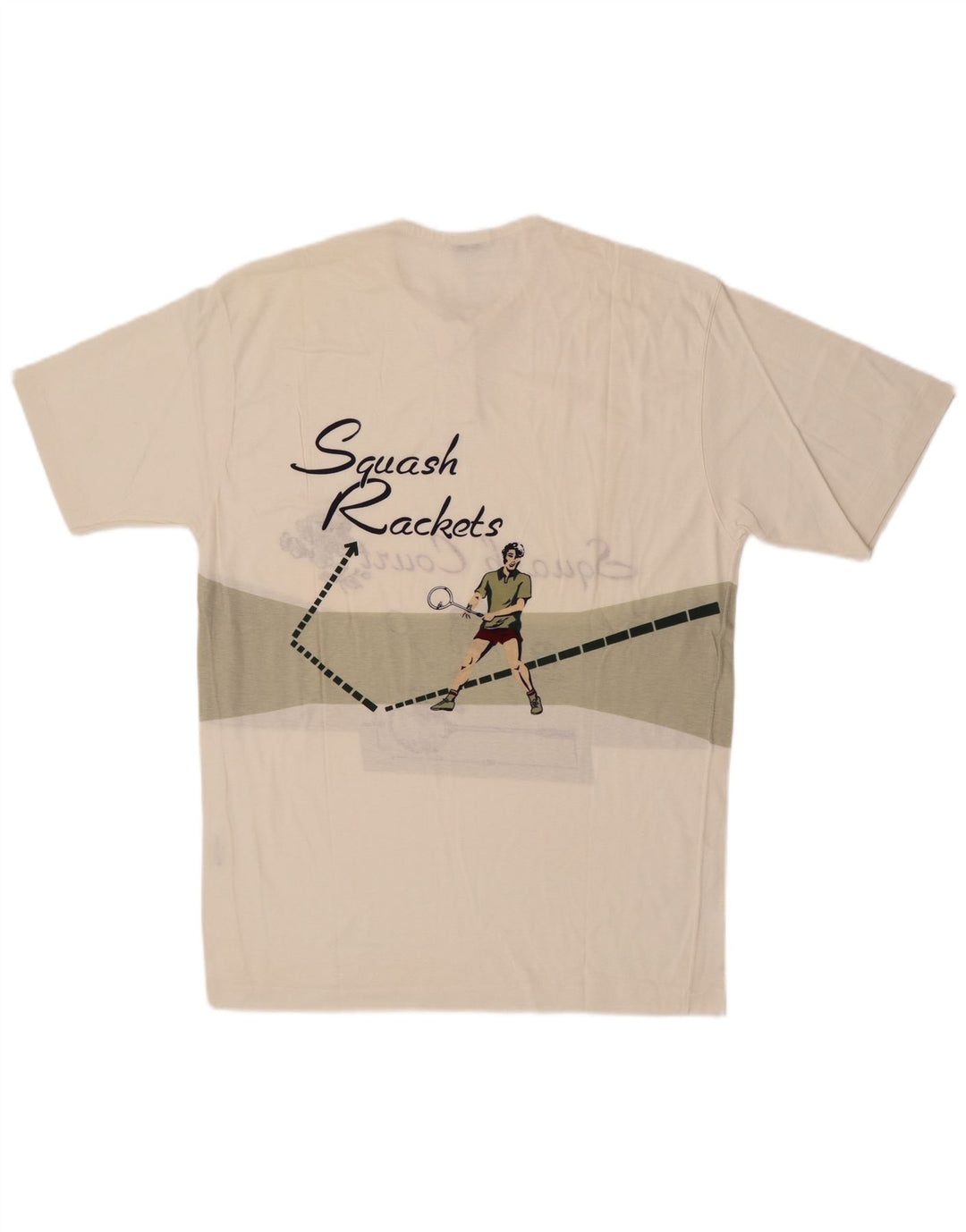 Cacharel Homme T-Shirt Graphique Haut Large Blanc