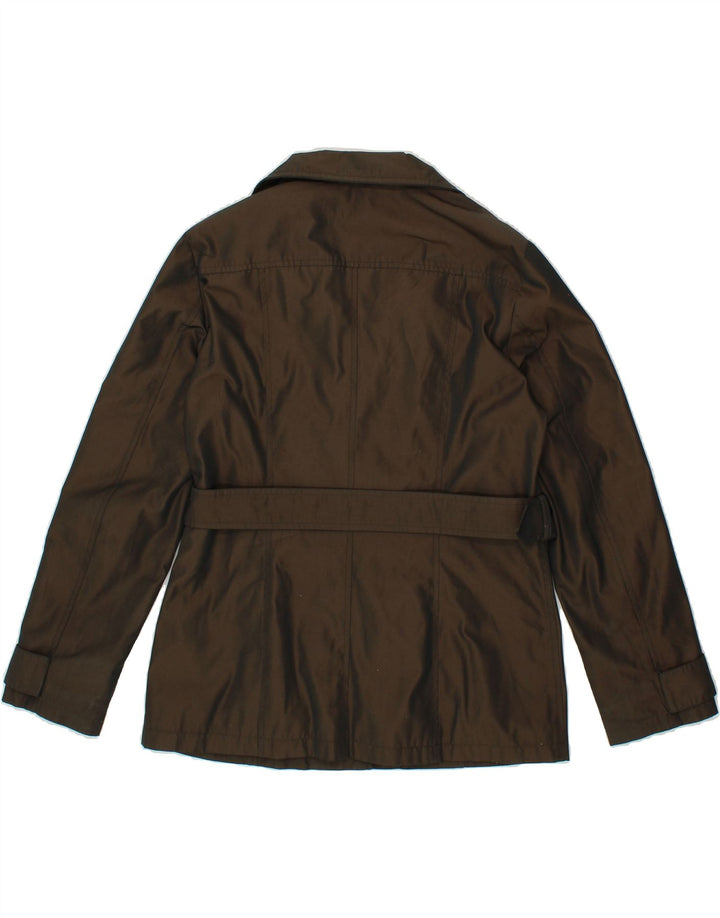 MARELLA Womens Utility Jacket UK 14 Large Brown Polyester Vintage Marella and Second-Hand Marella from Messina Hembry 