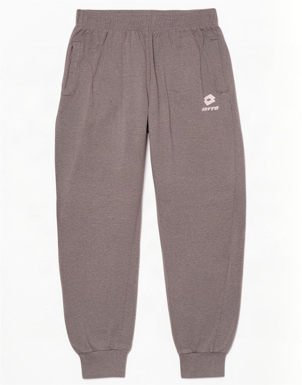 Lotto Pantalon De Survêtement Homme Joggers Large Gris Moucheté Coton
