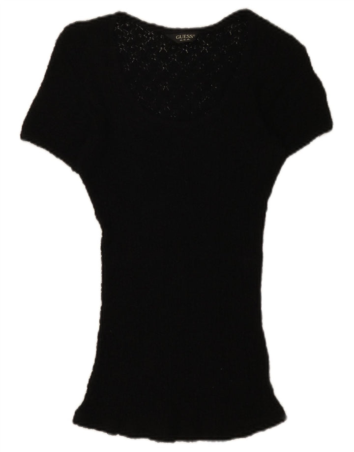 Guess Chemisier en dentelle pour femme UK 42 Medium Noir Floral