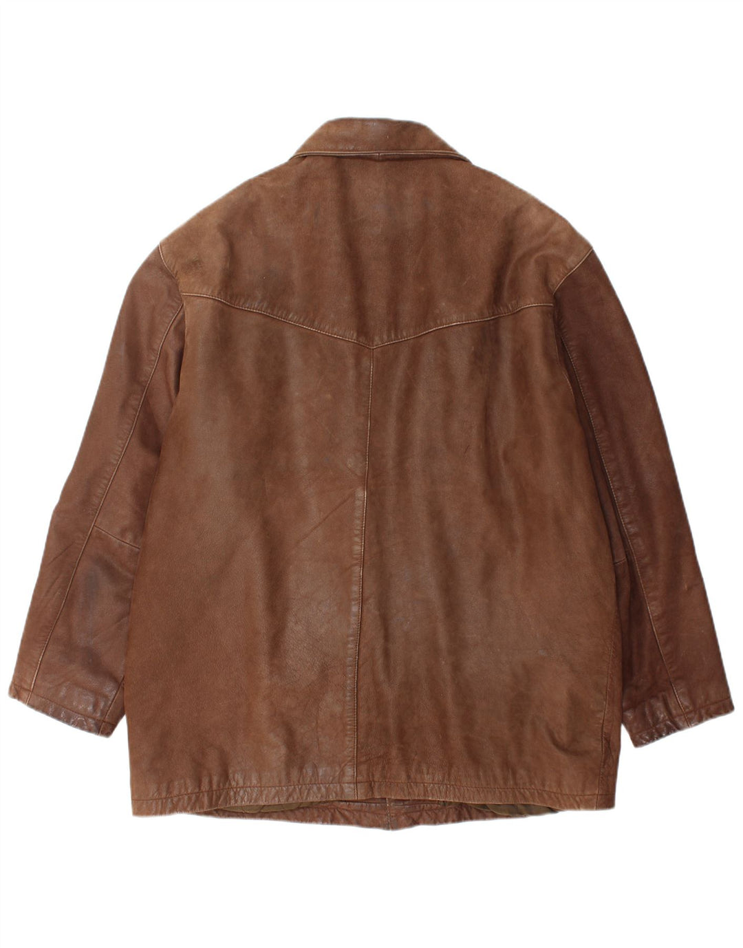 POINTERS Veste en cuir pour homme UK 40 Grand cuir marron