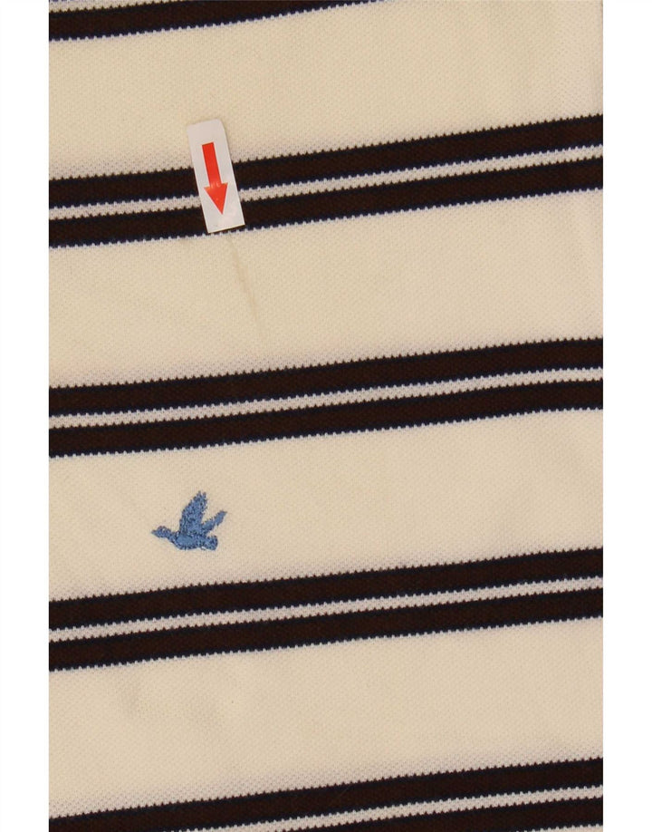 Brooksfield Polo Homme Taille 52 Grand Beige Rayé