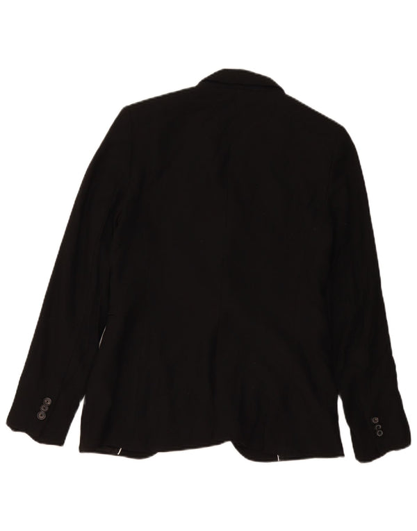 Massimo Dutti Veste Blazer 1 Bouton Femme EU 38 Petit Noir
