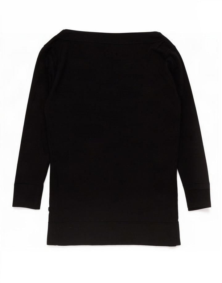 Marks & Spencer Haut à manches 3/4 pour femme UK 12 Medium Noir Viscose