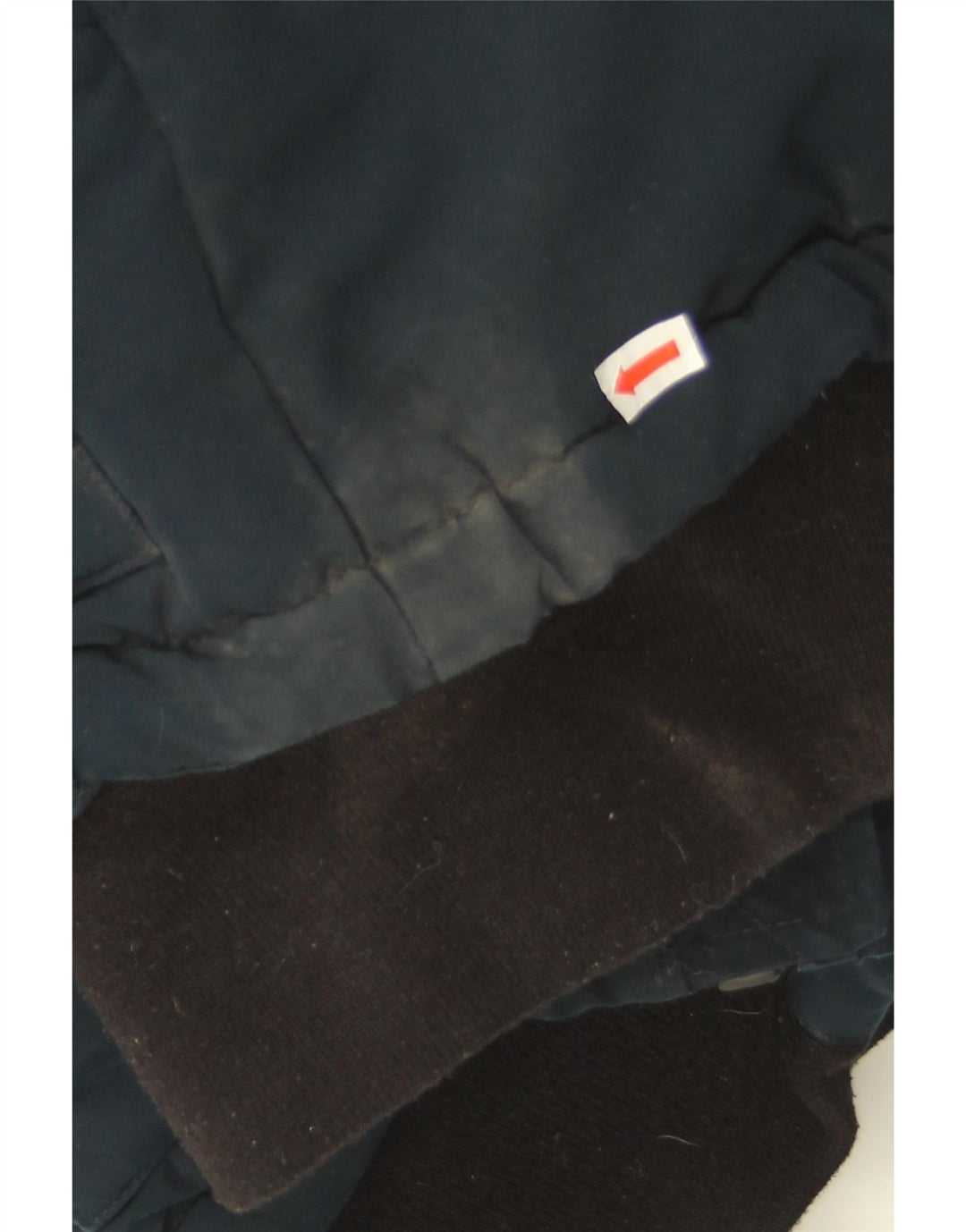 Superdry Veste matelassée à capuche surdimensionnée pour femme UK 8 Small Bleu marine