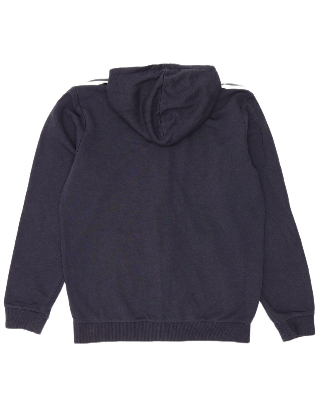 Adidas Pull à capuche zippé pour homme en coton bleu marine moyen