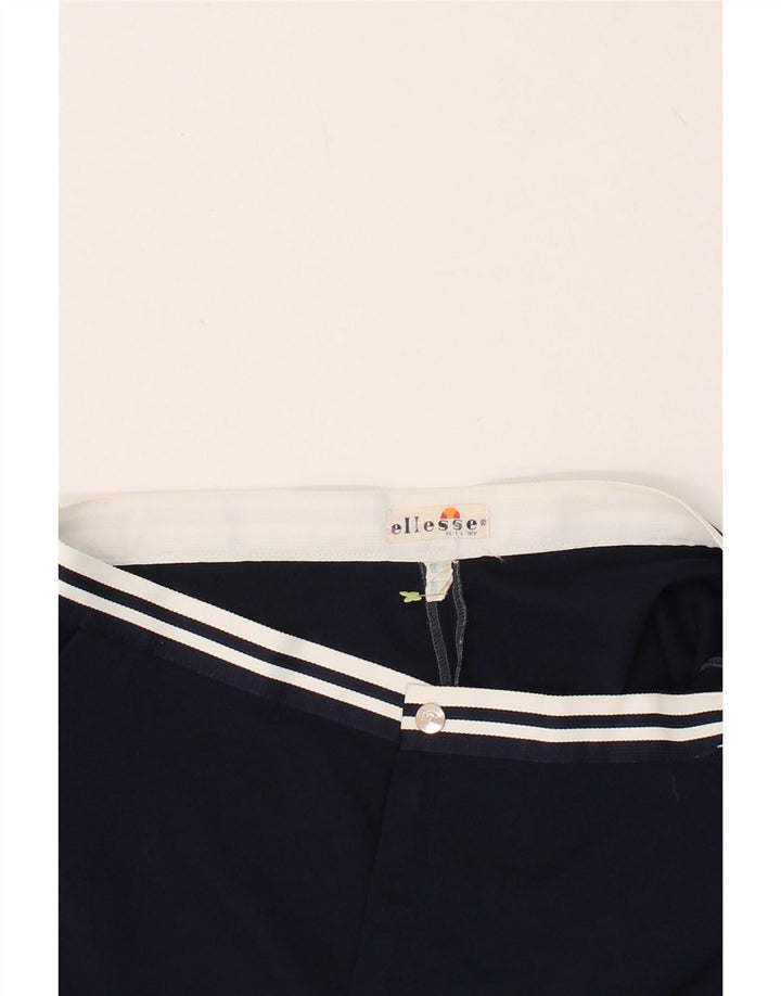 ELLESSE Womens Chino Shorts W34 Large Navy Blue Vintage Ellesse and Second-Hand Ellesse from Messina Hembry 