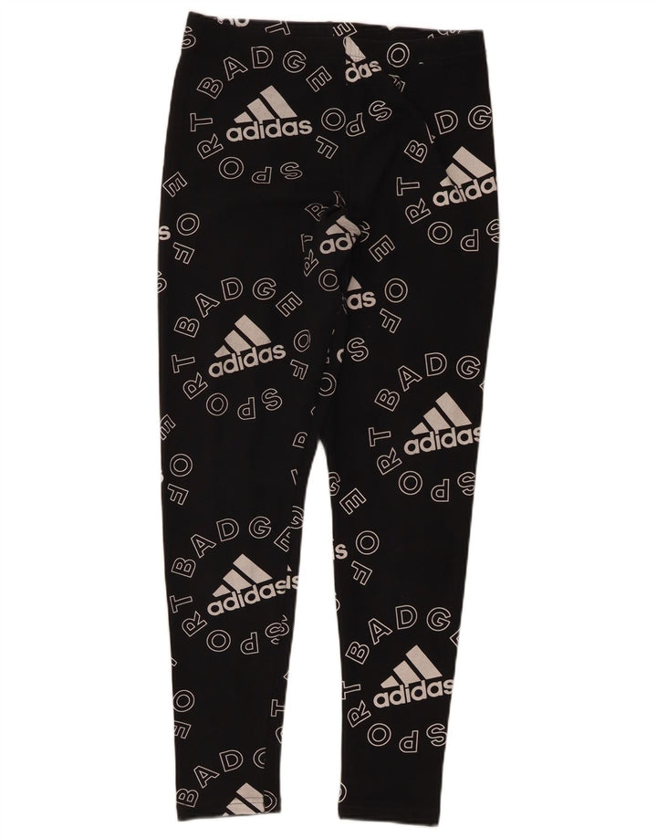 Adidas Legging graphique pour femme UK 12/14 Noir moyen