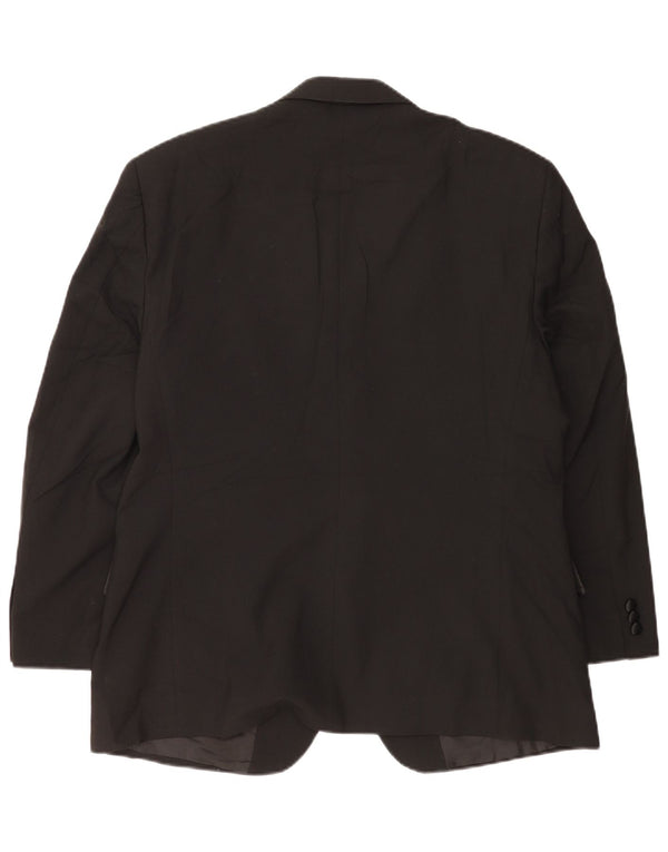 Marks & Spencer Veste blazer courte à 2 boutons pour homme UK 42 XL Noir Polyester