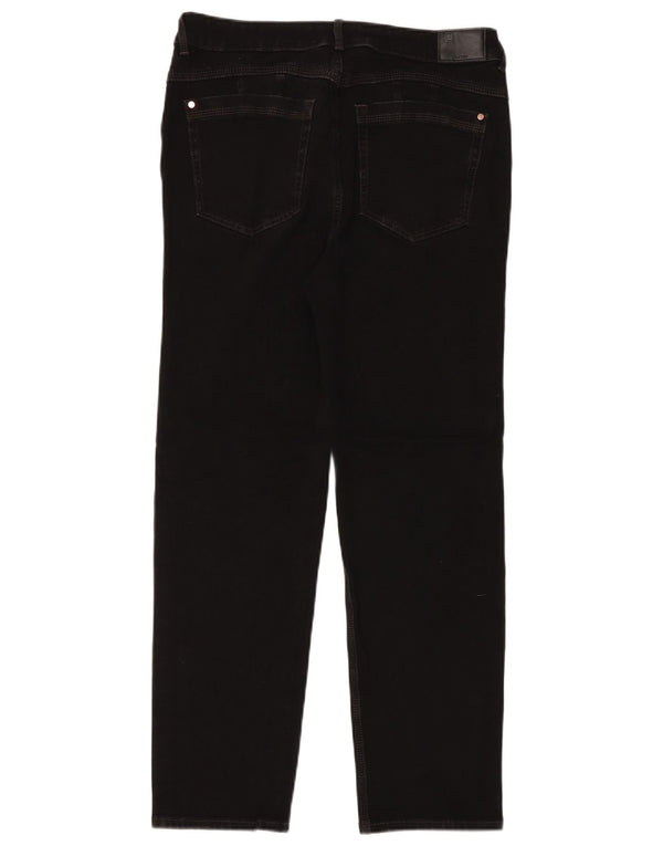 MARKS & SPENCER Jean droit Sienna pour femme UK 16 Large W32 L30 Noir