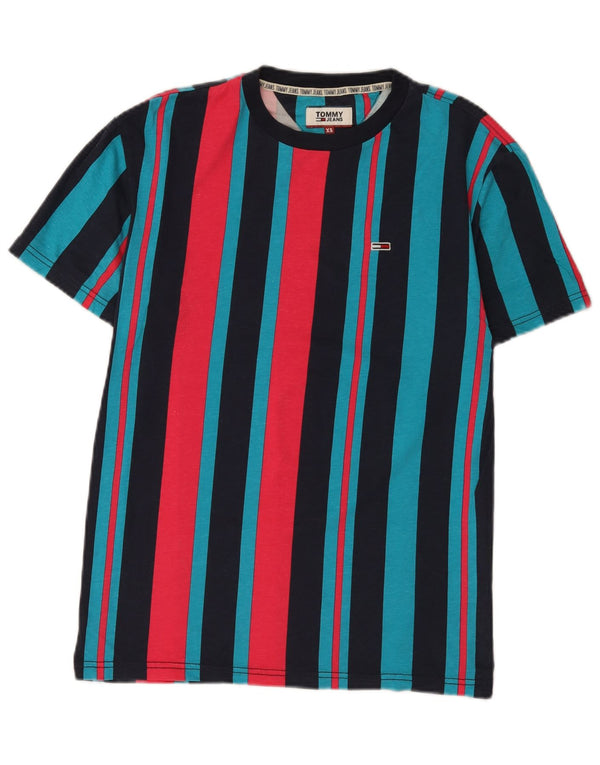 Tommy Hilfiger T-Shirt Top XS Multicolore Rayé Homme