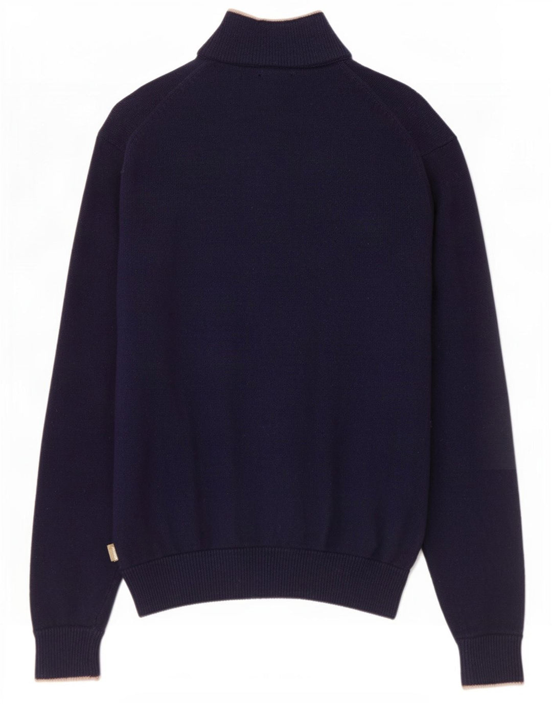 Musto Pull col zippé pour homme en laine d'agneau bleu marine Taille L