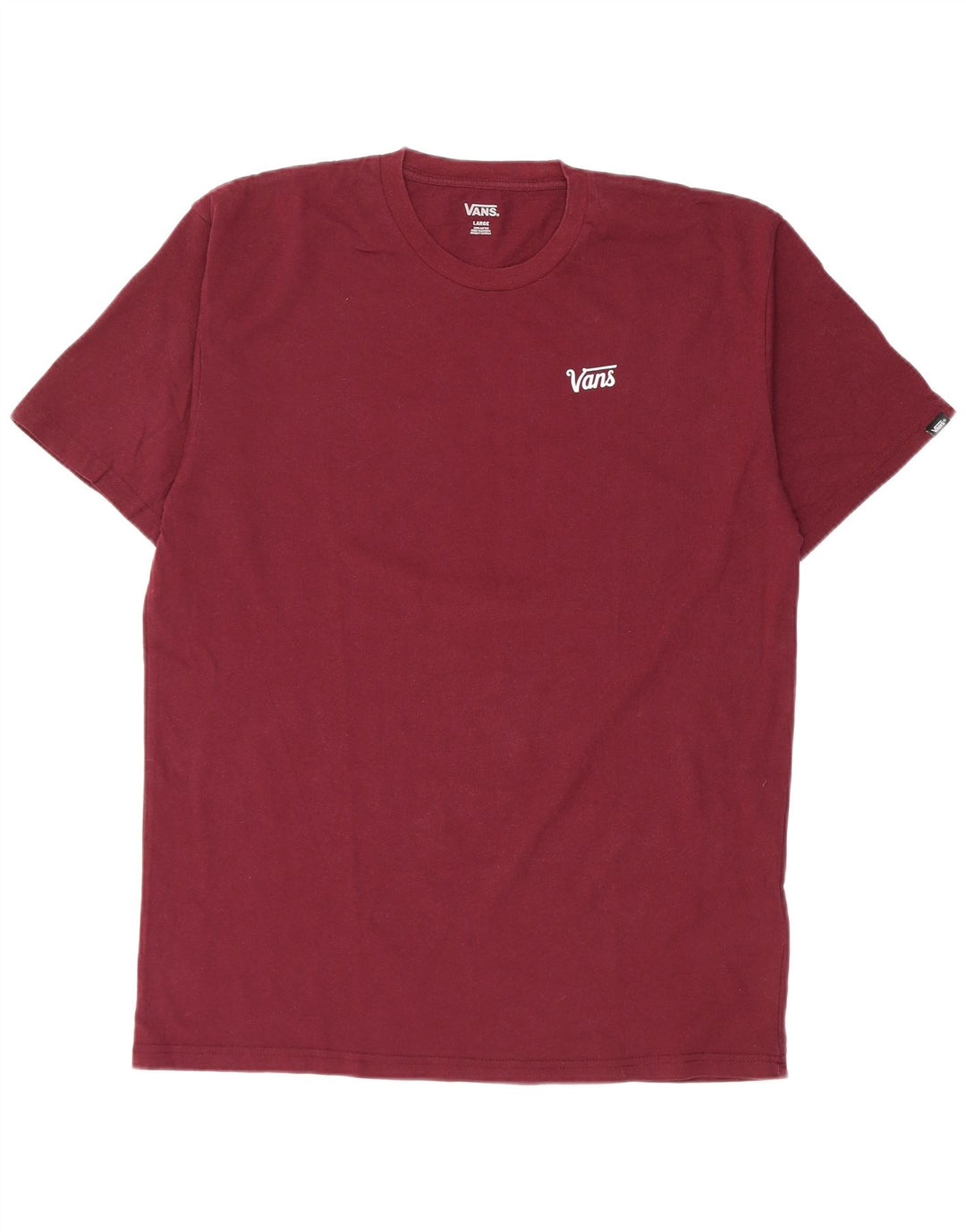 Vans T-Shirt Homme Haut Large Coton Bordeaux