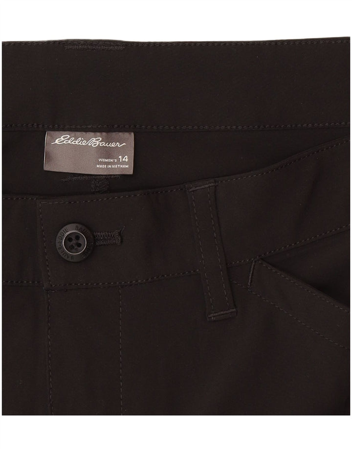 Eddie Bauer Short décontracté pour femme US 14 XL W34 Noir Polyester