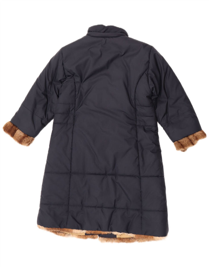 Moncler Filles Manteau Rembourré 5-6 Ans Bleu Marine Polyester