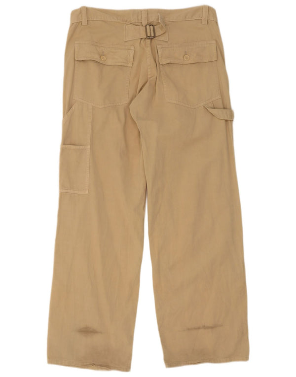 French Connection Pantalon cargo droit pour femme UK 14 Large W34 L32 Beige