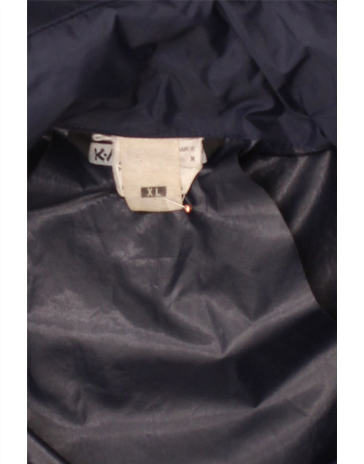 K-WAY Mens Rain Jacket UK 42 XL Navy Blue Polyamide