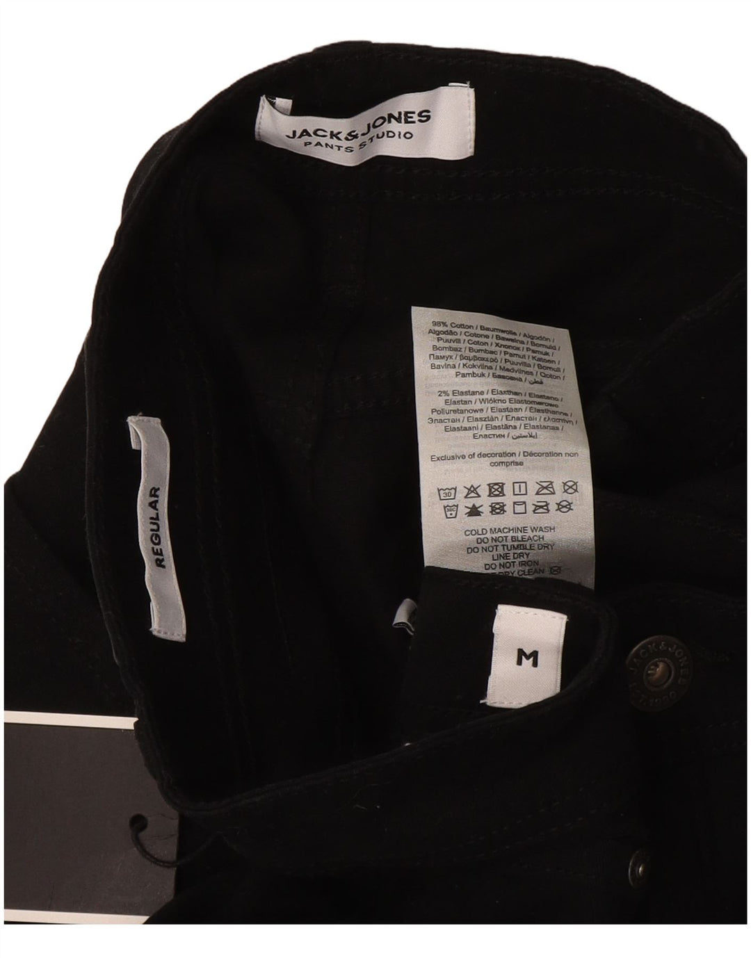 Jack & Jones Short décontracté régulier pour homme Medium W32 Noir Coton