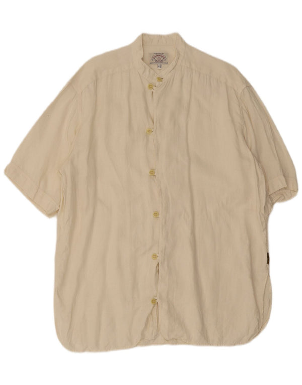 Armani Jeans Chemise à Manches Courtes Homme Beige Moyen