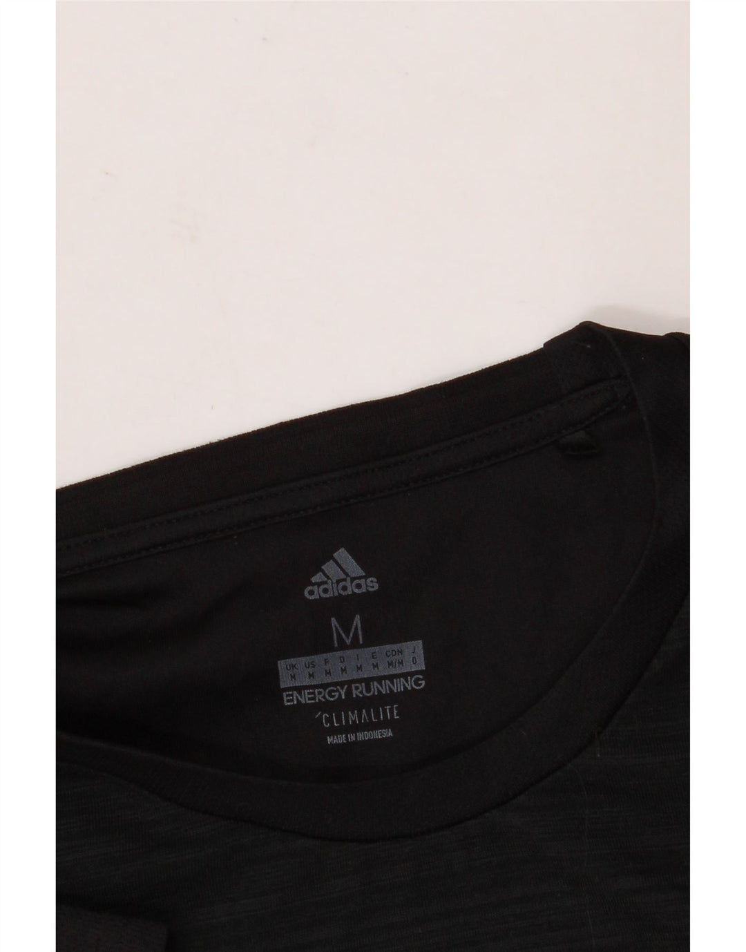 ADIDAS T-shirt Climalite pour hommes, rayures noires moyennes